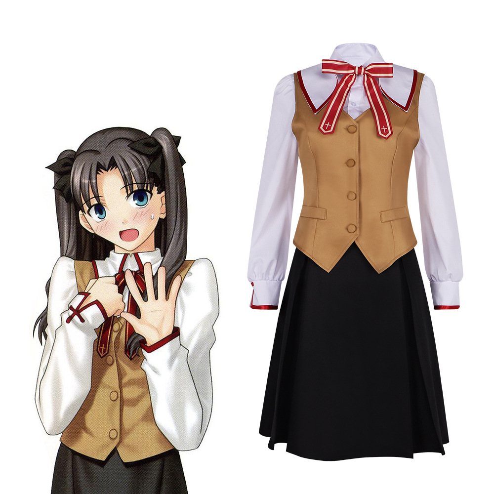 Party Games Night - ชุดคอสเพลย์เครื่องแบบนักเรียนโทซากะ ริน จาก Fate Stay Night