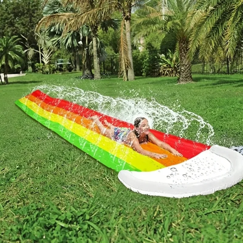Party Games Summer - ของเล่นน้ำเป่าลมกลางแจ้งสำหรับฤดูร้อน สไลเดอร์น้ำ สระว่ายน้ำ ศูนย์เกมสนามหลังบ้าน สำหรับผู้ใหญ่ เด็ก