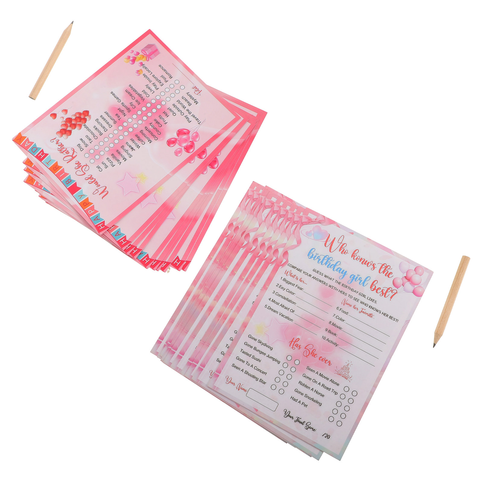1 ชุด การ์ดกิจกรรมปาร์ตี้วันเก - Party Games Quiz Questions บทวิจารณ์และราคา